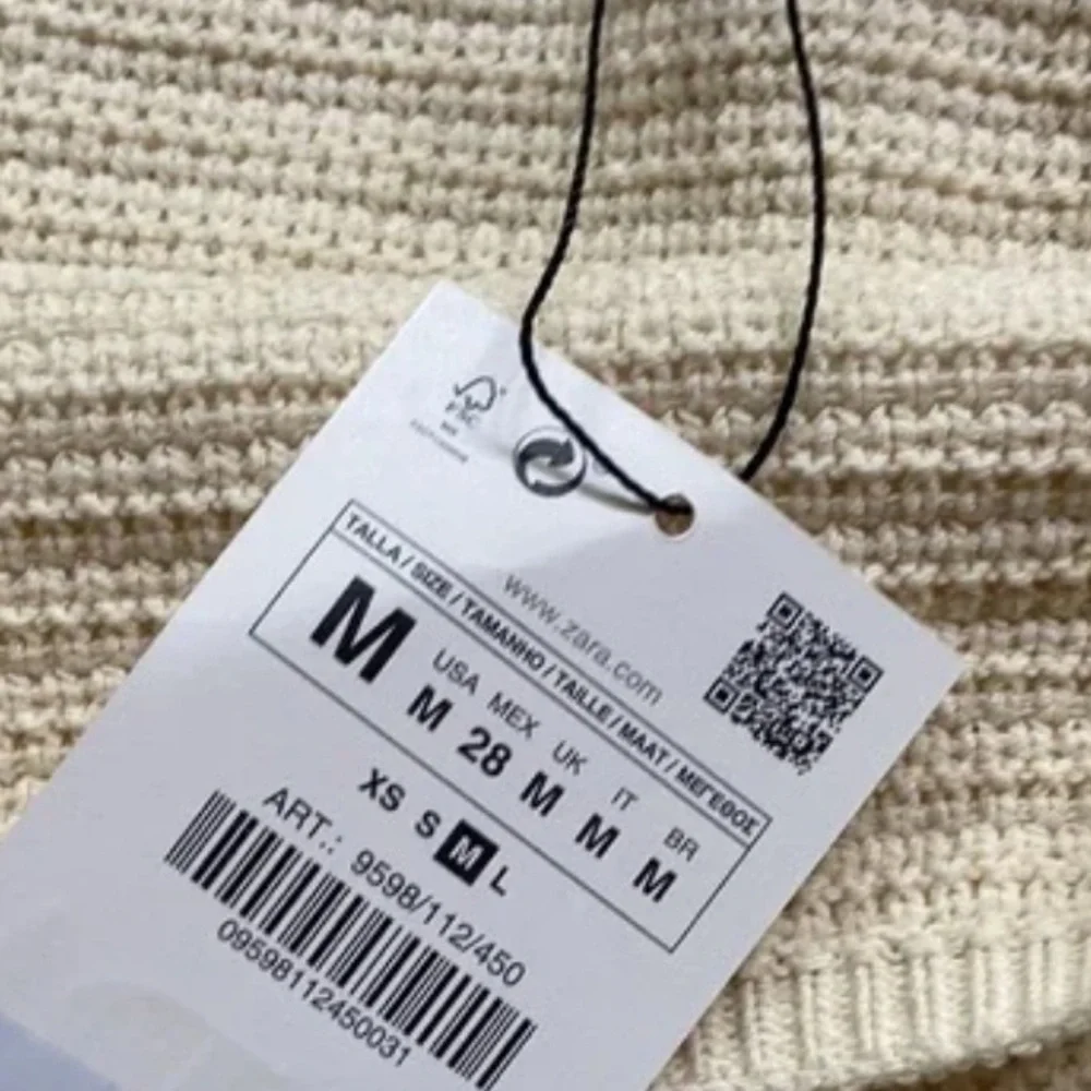 Zara Pointelle Knit Top